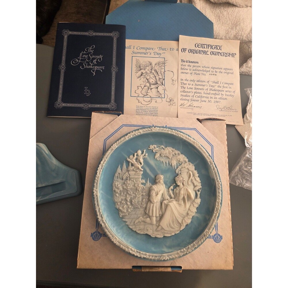 "Shall I Compare Thee To A Summer's Day?" Collector Plate